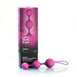 Kulki gejszy Key by Jopen - Stella III Kegel Ball Set Pink