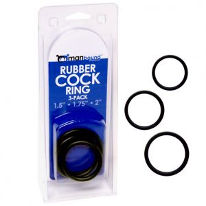 Pierścienie na penisa Manbound - Rubber Cock Ring 3-pack