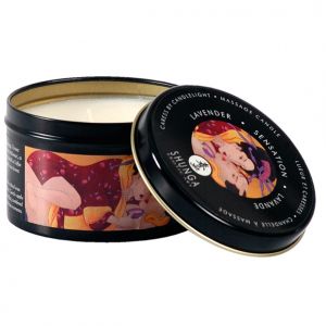 Świeca do masażu - Shunga Massage Candle Sensation & Lavender Lawenda